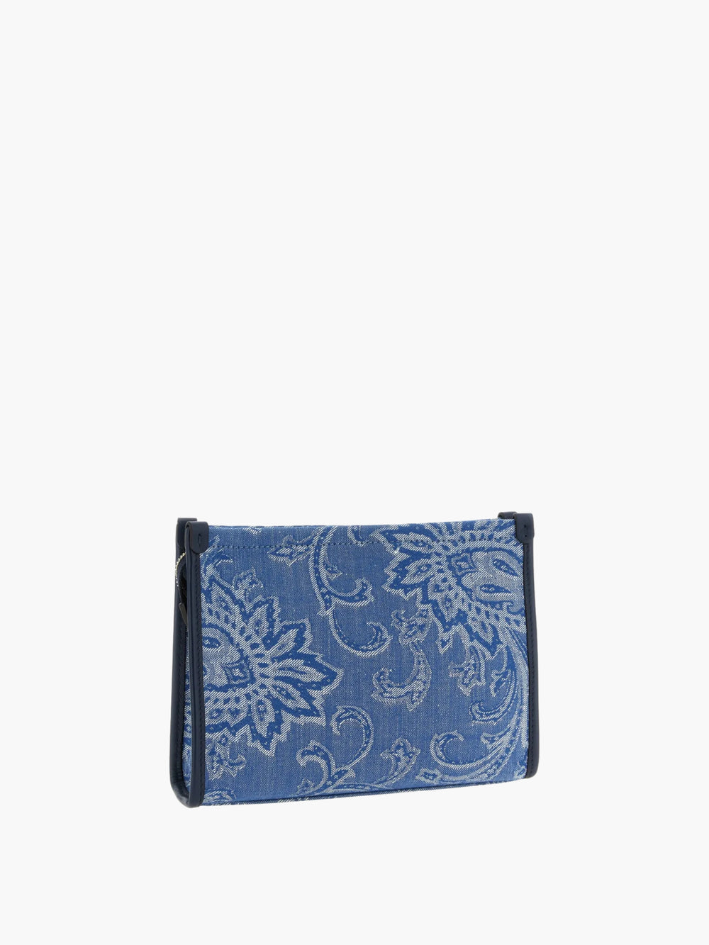 Etro Bag Pouch Denim Jacquard Blue
