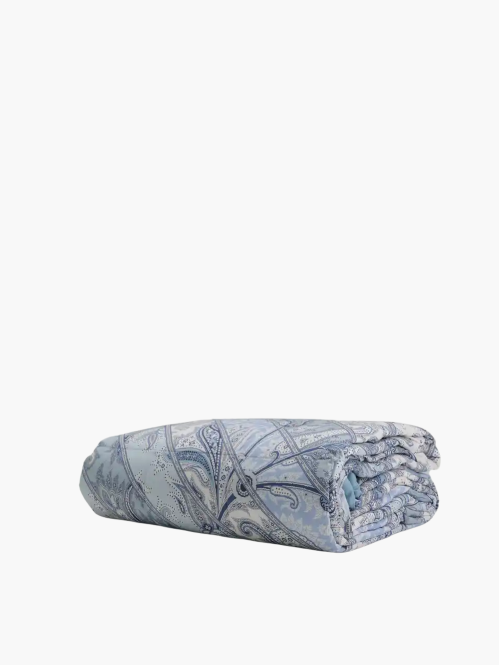 Etro Bed Linen Yaara Panel Quilted Bedcover 270X270 100 Gr Blue/White