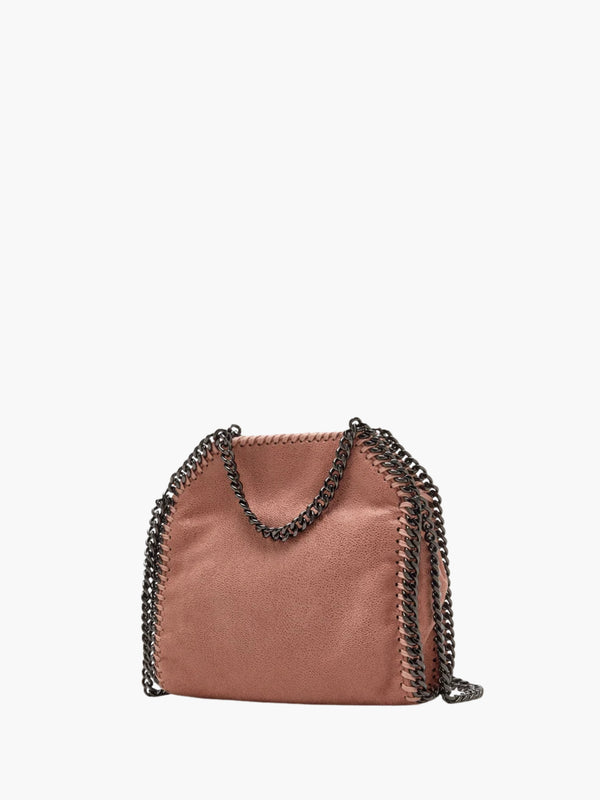 Stella Mccartney Bag Tiny Tote Eco Shaggy Deer W/dark Ruthenium Sienna