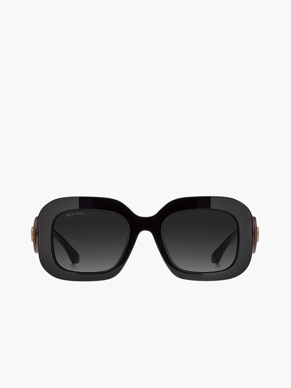 Etro Sunglasses Etro 0141/G/S 197737244804 Rectangle Black