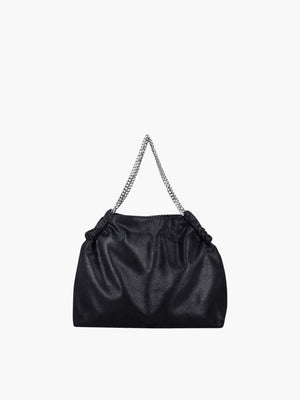 Stella Mccartney Bag Falabella Drawstring Eco Shaggy Deer Black