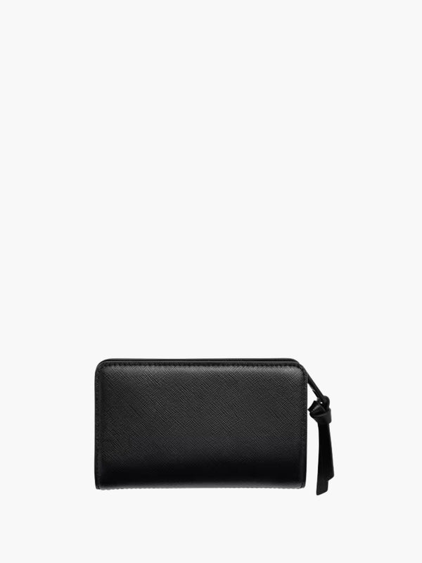 Marc Jacobs Wallet Leather Tassel Zip Black