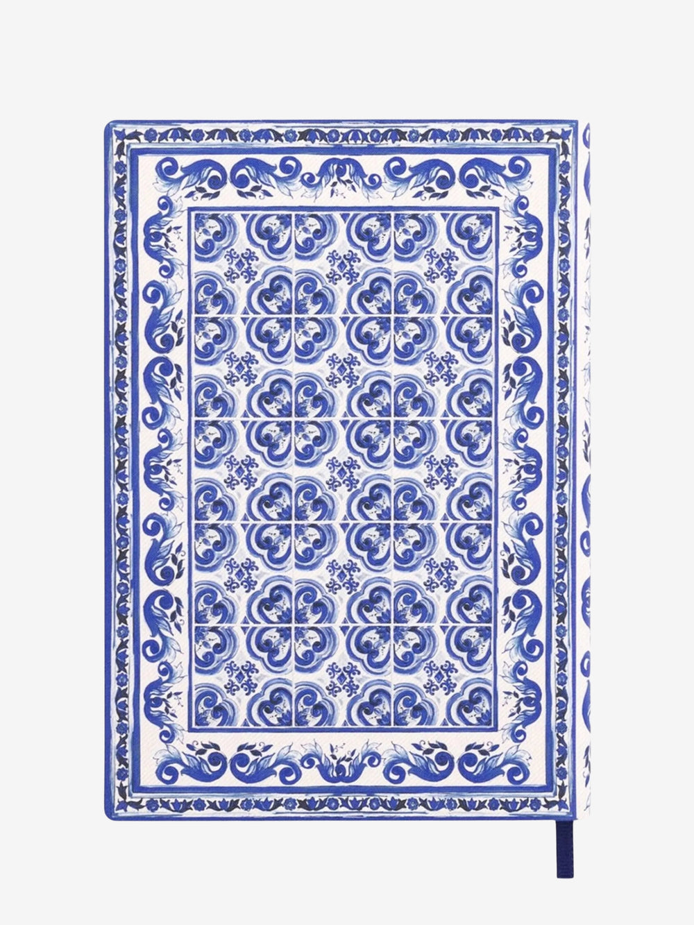 Dolce & Gabbana Medium Blank Notebook Textile Cover Blue