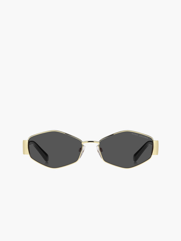 Marc Jacobs Sunglasses Marc 496/Shiny 197737241674 Hexagon Gold Black