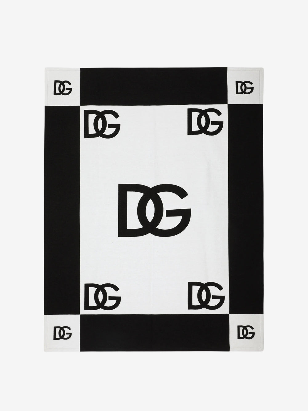 Dolce & Gabbana Small Blanket With Logo White