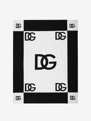 Dolce & Gabbana Small Blanket With Logo White