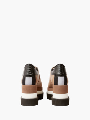 Stella Mccartney Sneakers Sneak-Elyse Platforms Soft Grainy Alter Mat W/ Micro Taupe