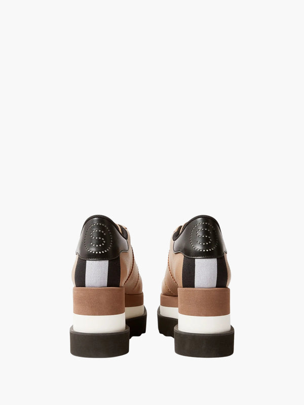 Stella Mccartney Sneakers Sneak-Elyse Platforms Soft Grainy Alter Mat W/ Micro Taupe
