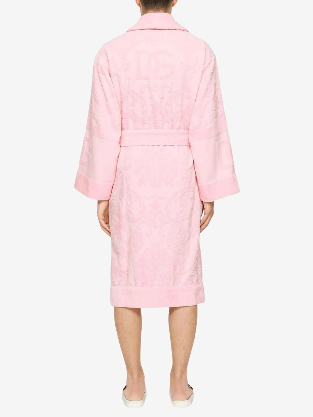 Dolce & Gabbana Terry Bath Robe Pink