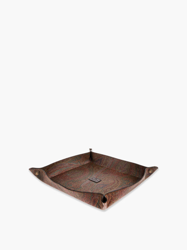 Etro Trays Arnica Square Tray 25X25 Red