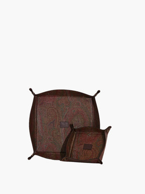 Etro Trays Arnica Square Tray 15X15 Red