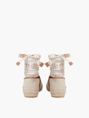 Stella Mccartney Slip-ons Ss1 Flat Gaia Canvas Beige