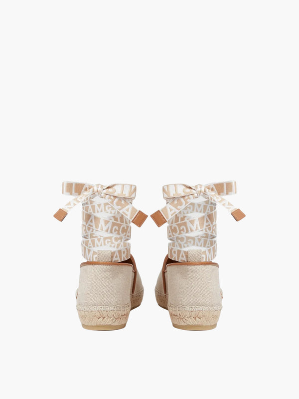 Stella Mccartney Slip-ons Ss1 Flat Gaia Canvas Beige