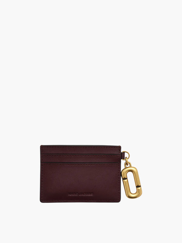 Marc Jacobs Cardholder Gold Charm Dark Port