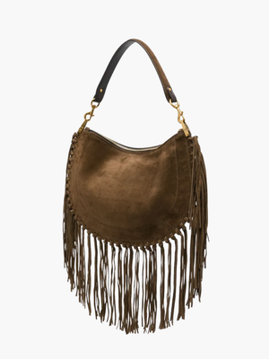 Isabel Marant Bag Oskan Soft Zip Shoulder Strap Bronze