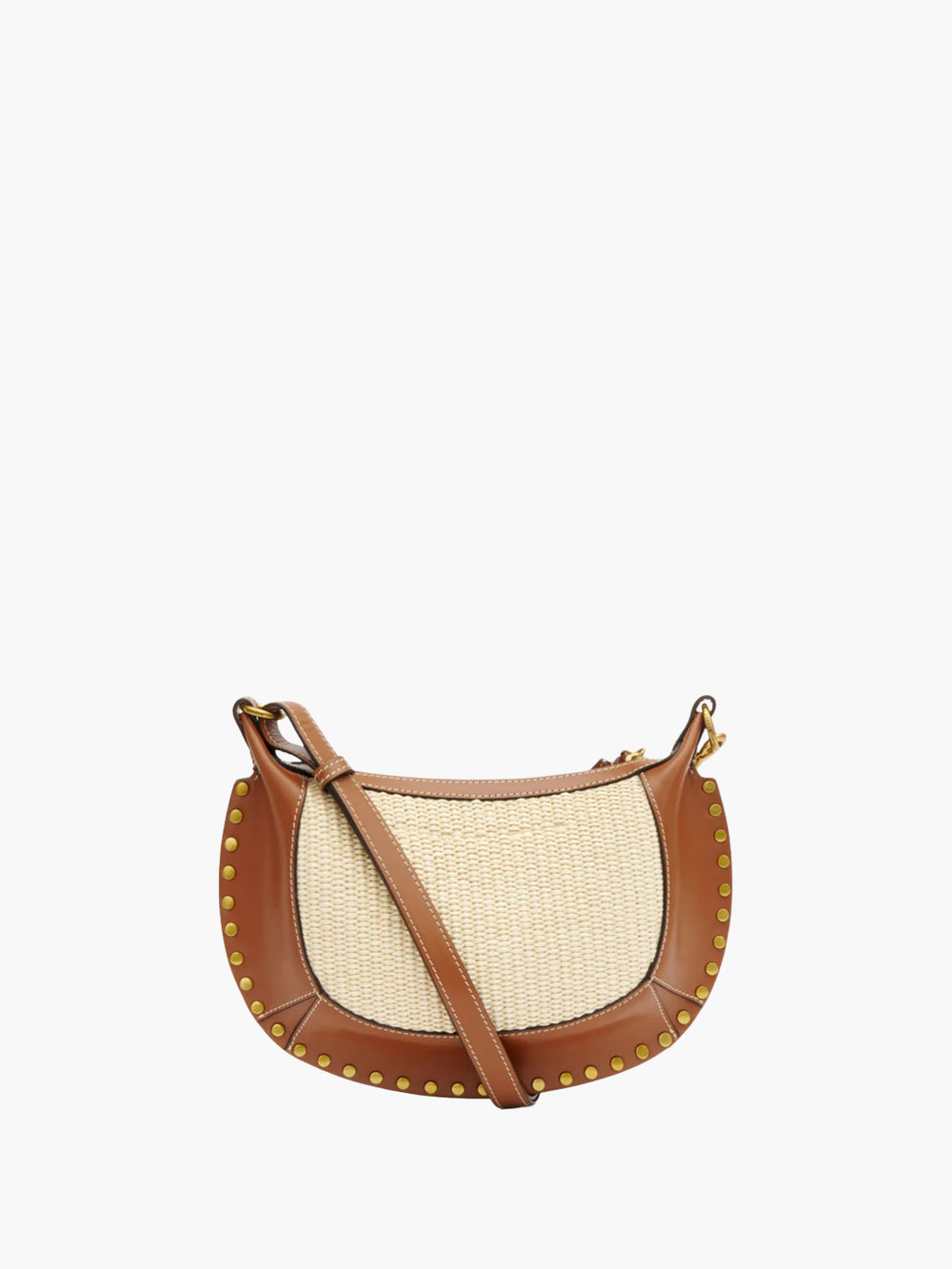 Isabel Marant Oskan Moon Shoulder Bag Natural/Cognac