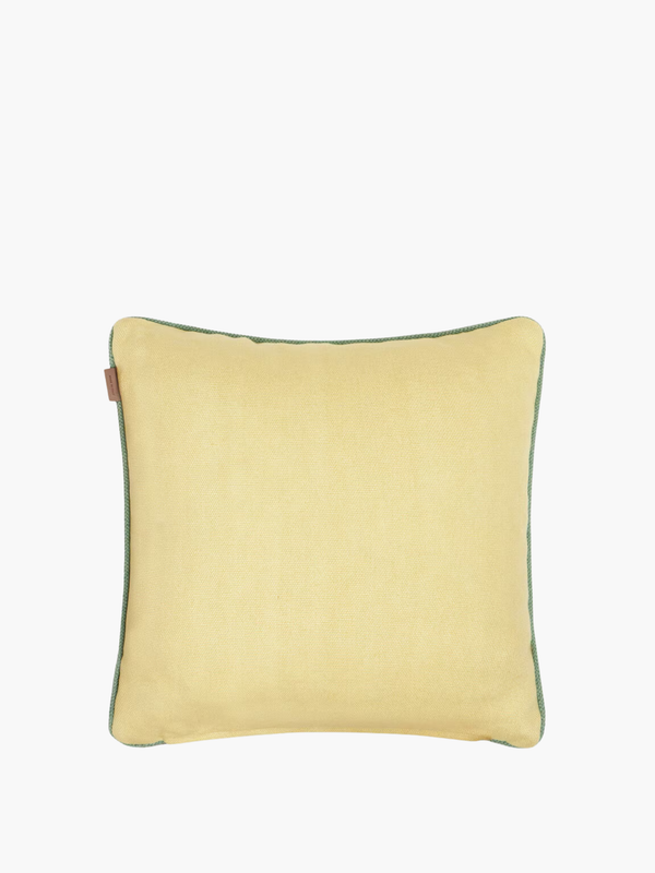 Etro Cushions Somerset Linen Embroidered Cushion W/Cord 4 Yellow