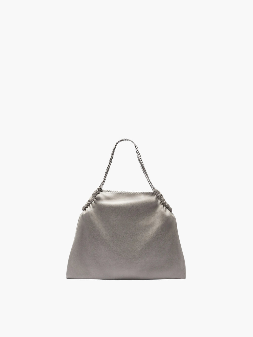 Stella Mccartney Bag Falabella Drawstring Eco Shaggy Deer Light Grey