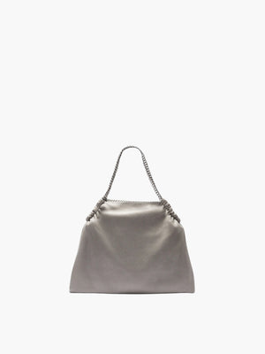Stella Mccartney Bag Falabella Drawstring Eco Shaggy Deer Light Grey