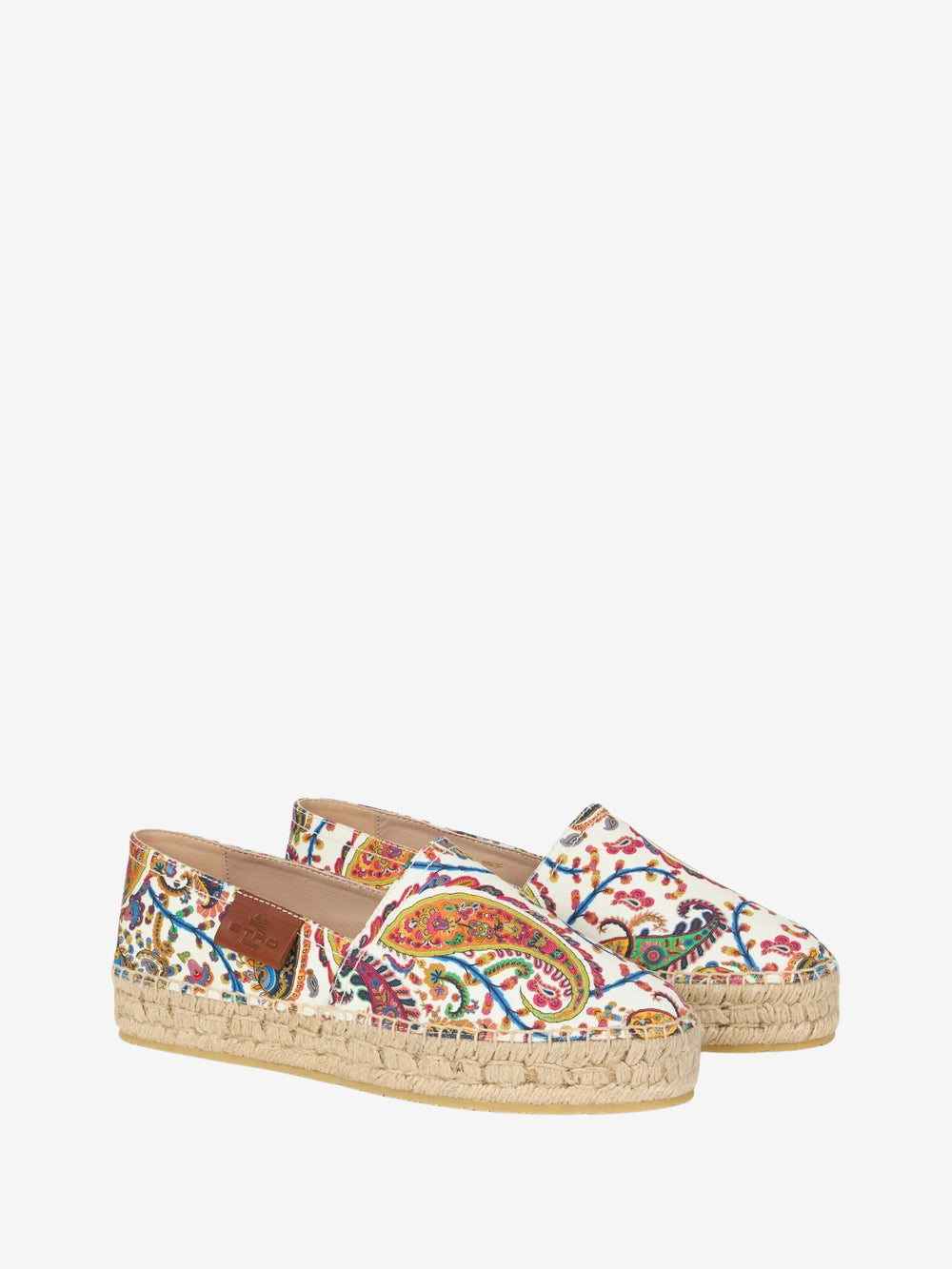 Etro Slip On  Espadrillas Printed Gabardine Cruise Multi