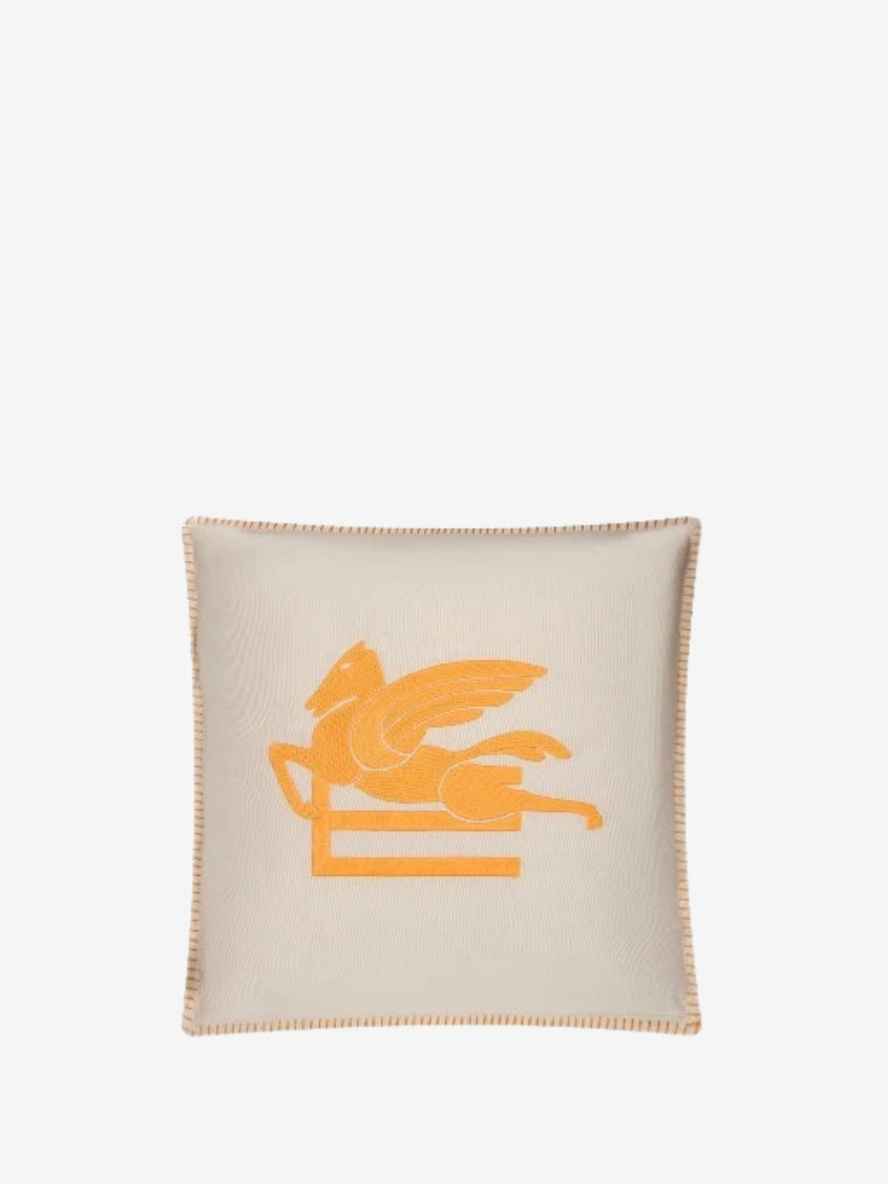 Etro Cushions Ribot Embroidered Cushion 45X45 Beige