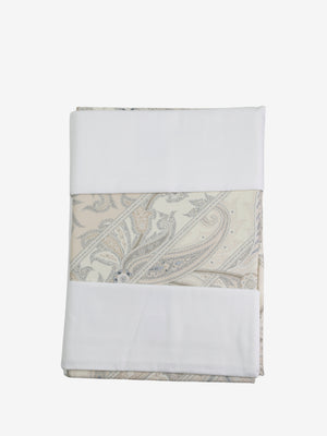 Etro Bed Linen Duvet Set W/Buttons 220X200(U.270X290-2Pc Cream