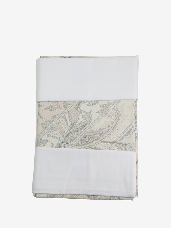 Etro Bed Linen Duvet Set W/Buttons 220X200(U.270X290-2Pc Cream