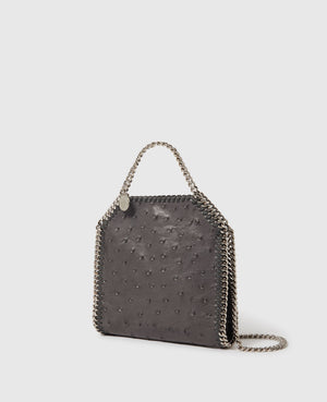 Stella Mccartney Bag Falabella Tiny  Eco Micely Ostrich  Black