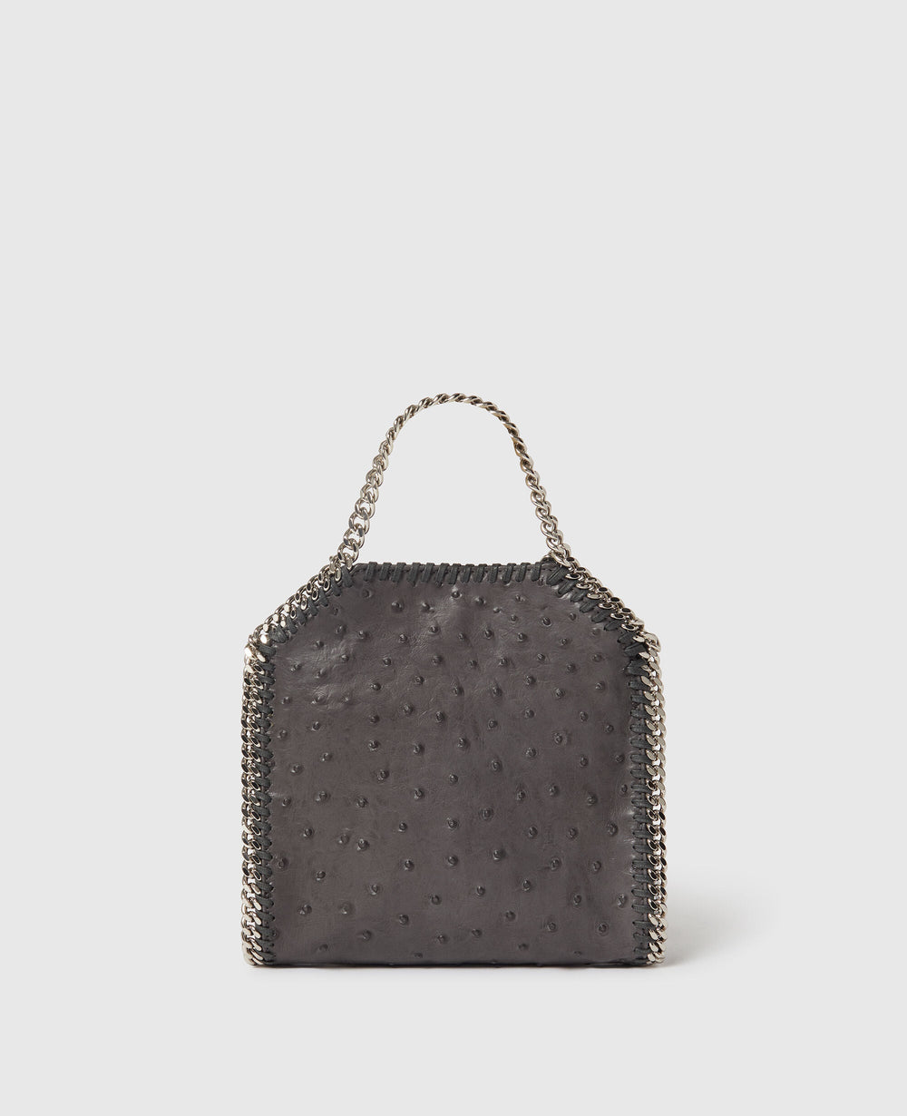 Stella Mccartney Bag Falabella Tiny  Eco Micely Ostrich  Black
