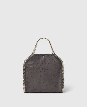 Stella Mccartney Bag Falabella Tiny  Eco Micely Ostrich  Black