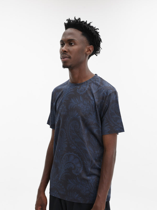 Etro T-Shirt Roma Allover Print Multi