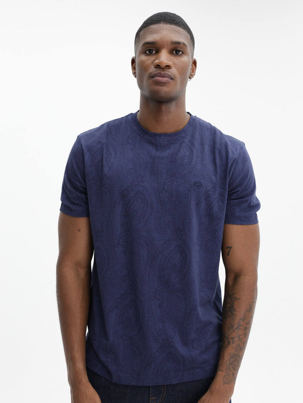 Etro T-Shirt  Roma Navy