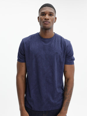 Etro T-Shirt  Roma Navy