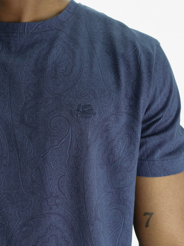 Etro T-Shirt  Roma Navy