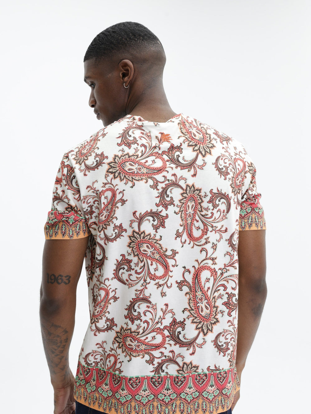 Etro T-Shirt  Roma Brown-White
