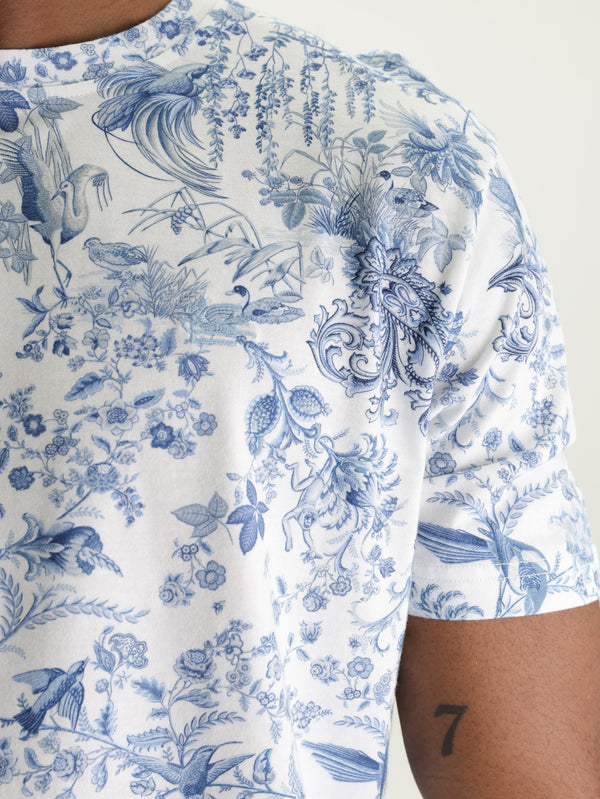Etro T-Shirt  Roma Blue-White