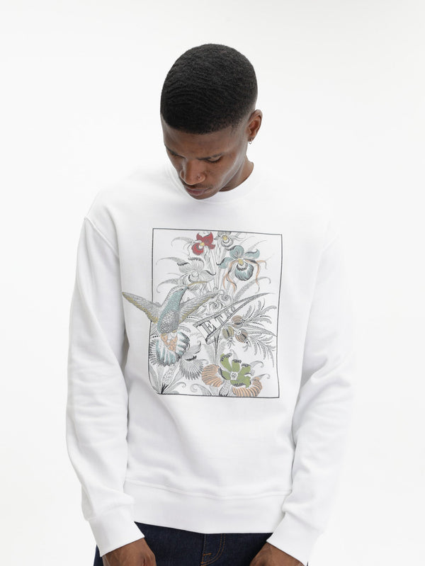 Etro Sweater C-Neck W/ Dropped Shoulders White