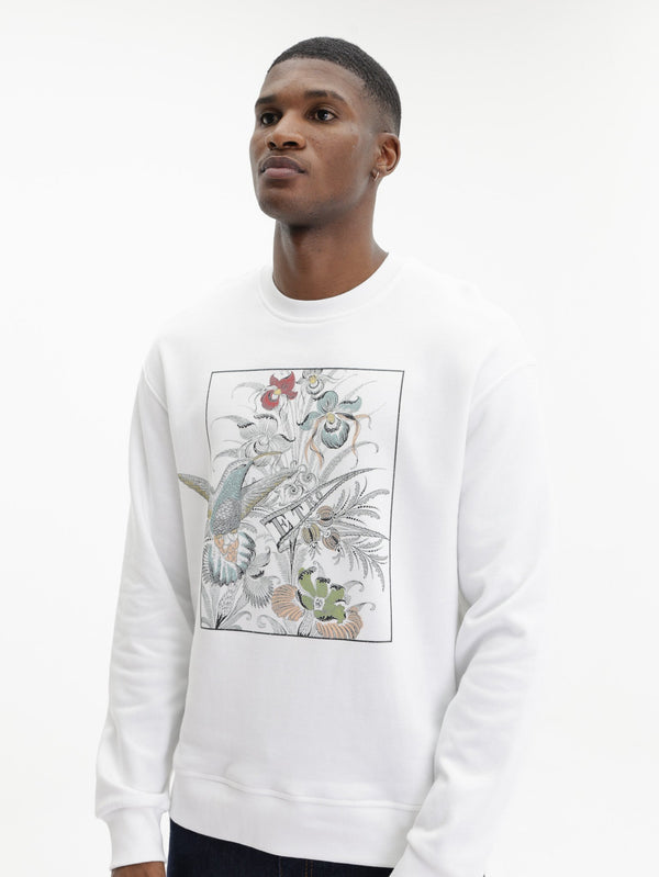 Etro Sweater C-Neck W/ Dropped Shoulders White