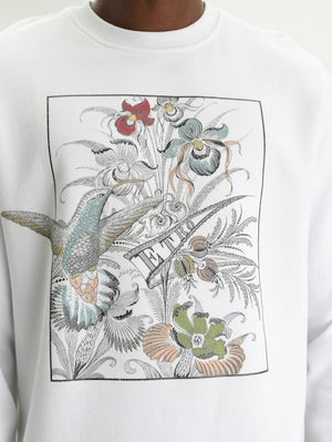 Etro Sweater C-Neck W/ Dropped Shoulders White