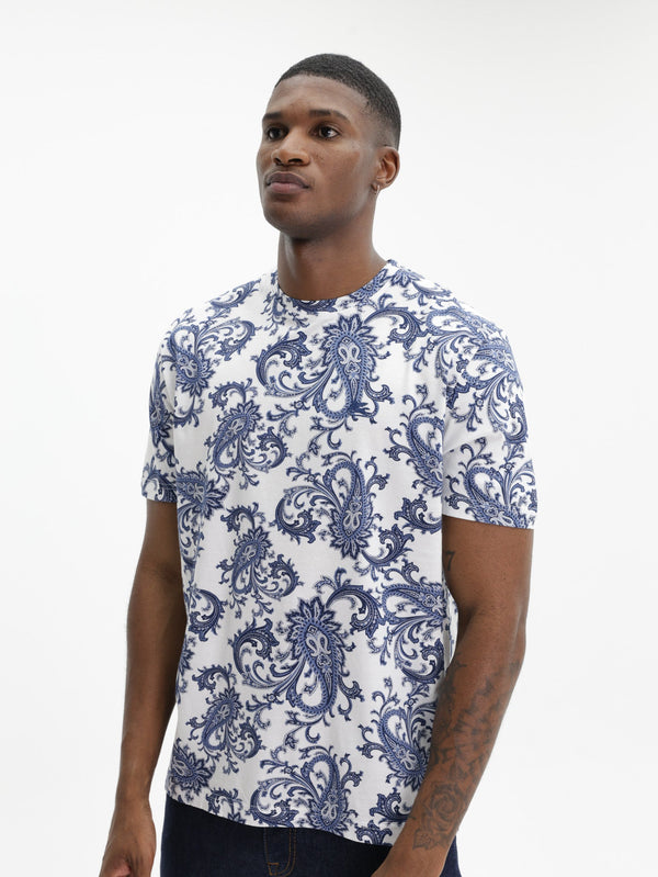 Etro T-Shirt  Roma White-Blue