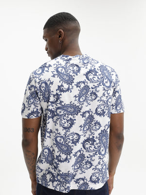 Etro T-Shirt  Roma White-Blue