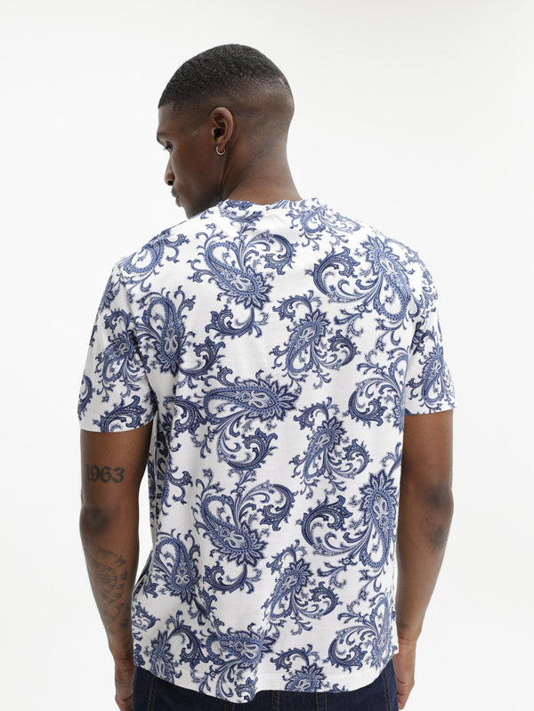 Etro T-Shirt  Roma White-Blue