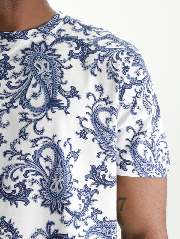Etro T-Shirt  Roma White-Blue