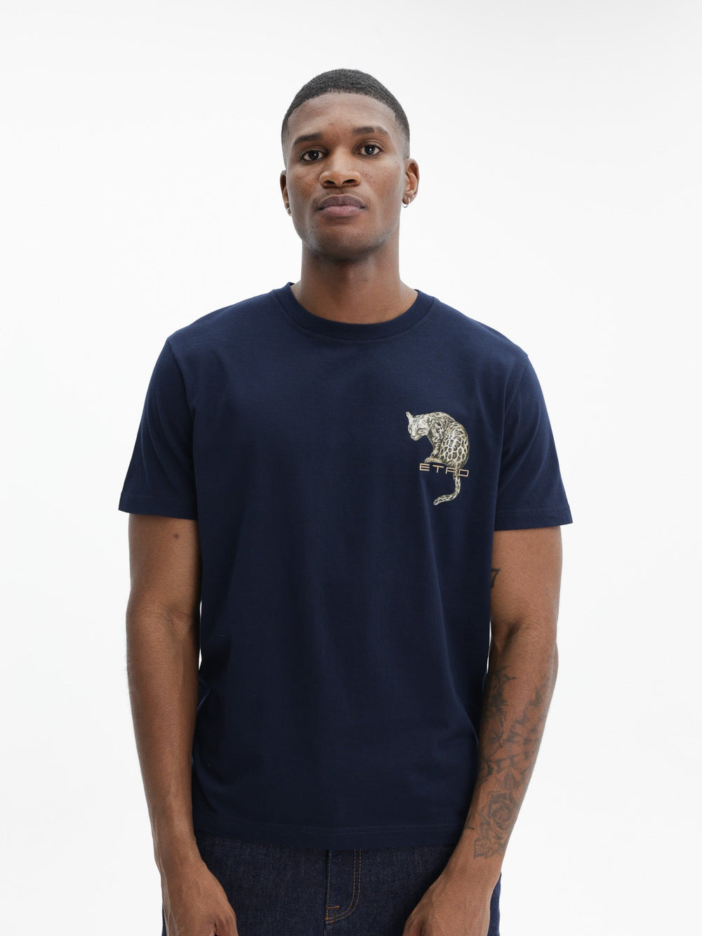 Etro T-Shirt  Roma Navy