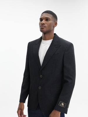Etro Jacket Milano Peak Lapel  Black