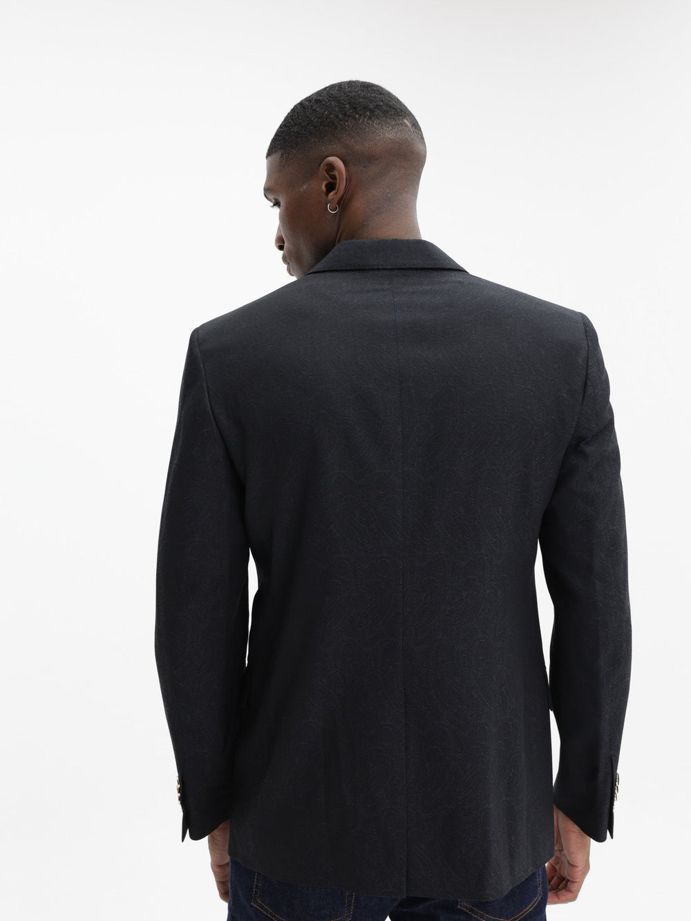 Etro Jacket Milano Peak Lapel  Black