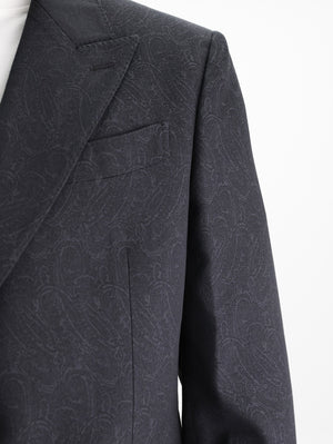 Etro Jacket Milano Peak Lapel  Black
