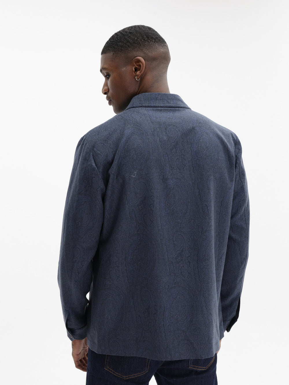 Etro Shirt Patch Pkt Shirt Blue