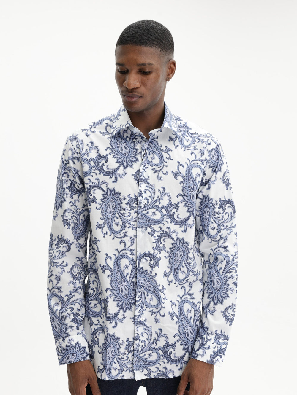 Etro Shirt Roma 8 P.C. Shirt White-Blue