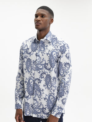 Etro Shirt Roma 8 P.C. Shirt White-Blue